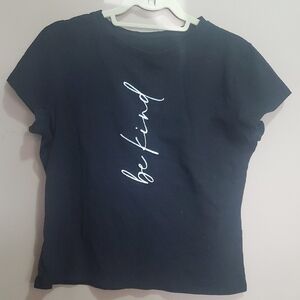 Shein Be Kind Black T-Shirt Size XL